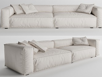 Modern double sofa 3d model