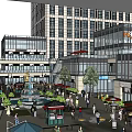 Modern Office Building Jinan Heyue Square 3d model