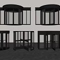 Different Modern Revolving Door Designs With Glass Panels And Metal Frames
