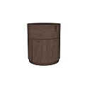Modern Wooden Bedside Table With Drawer And Natural Wood Sturdy Design