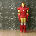 Iron Man Game And Movie Character Standing With Red And Yellow Armor
