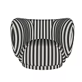 Single Sofa Fabric Single Sofa Casual Sofa 3d model