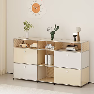 Modern Cream Style Cabinet Side Cabinet Low Cabinet 3d model