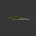 Lush Garden Landscape With Undulating Terrain Green Vegetation And Blue Water Surroundings