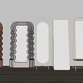 Modern Style Mirror 3d model