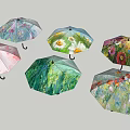 Various Colorful Sunshade Designs With Floral Patterns For Outdoor Use