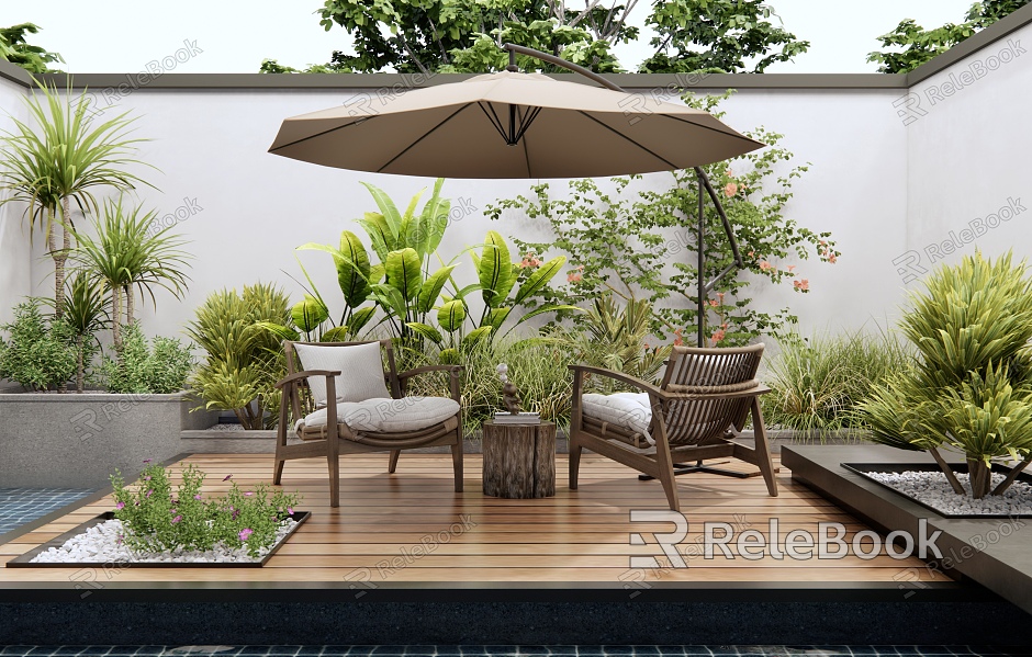 Modern courtyard landscape outdoor chair model