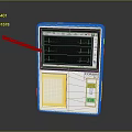 Portable ECG Monitor With Screen Displaying Heart Rate Waveform And Probe