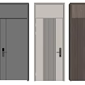 Modern security door 3d model