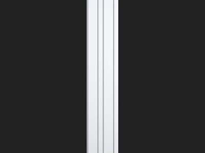 Black Wall With White Vertical Stripes In Minimalist Modern Interior Design 3d model