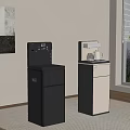 Modern Daily Standalone Appliances In Room With Window Plant And Decorative Painting