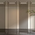 Metal mesh partition 3d model