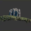 Scenic Rocky Mountain Peak Surrounded by Lush Green Forest Natural Landscape