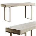 Flexform Dressing Table Side Table Dressing Desk Writing Desk Table 3d model