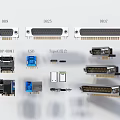 Diverse Switch Panel with DB9 DB25 DB37 HDMI USB and Type C Interfaces