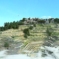 terraced fields 3d model