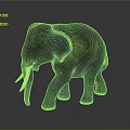 Reddish Brown Elephant Sculpture As Decorative Home Furniture With White Tusks