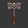 Hammer Warhammer Cartoon Hammer Magic Hammer Thor's Hammer Ancient Weapons Cold Weapons Medieval Items 3d model