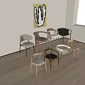 Various Styles Modern Dining Chairs With Different Colors And Comfortable Seats For Dining Room