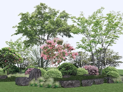 Modern Tree Landscape Tree Pool 3d model