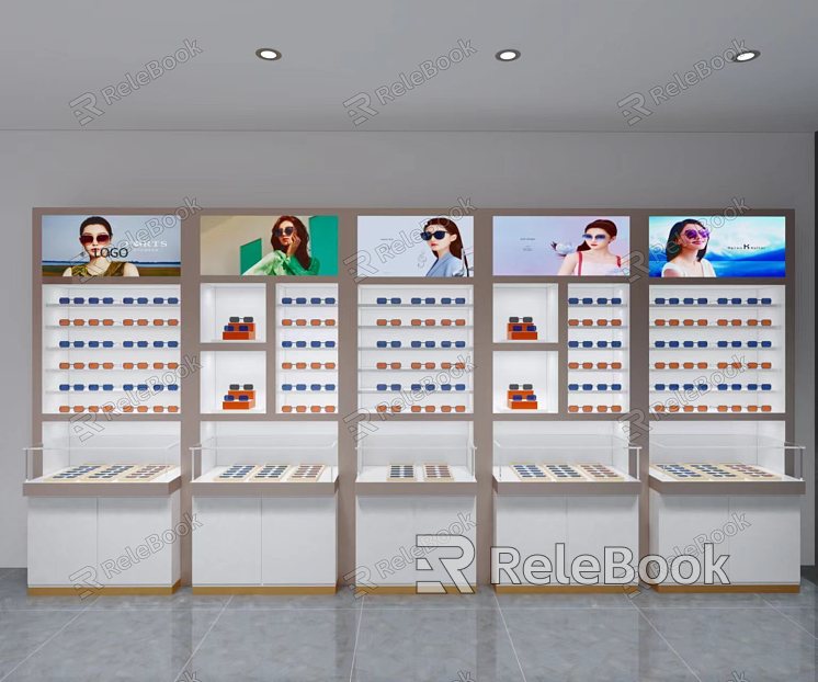 Fashion glasses display cabinet model