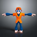 Monkey Cartoon Monkey Anime Monkey Stylized Monkey Fantasy Style Monkey Toy 3d model