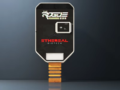 Smart Machine The Rogue by Etheral Biotech with Black Design Control Panel and Wooden Base 3d model