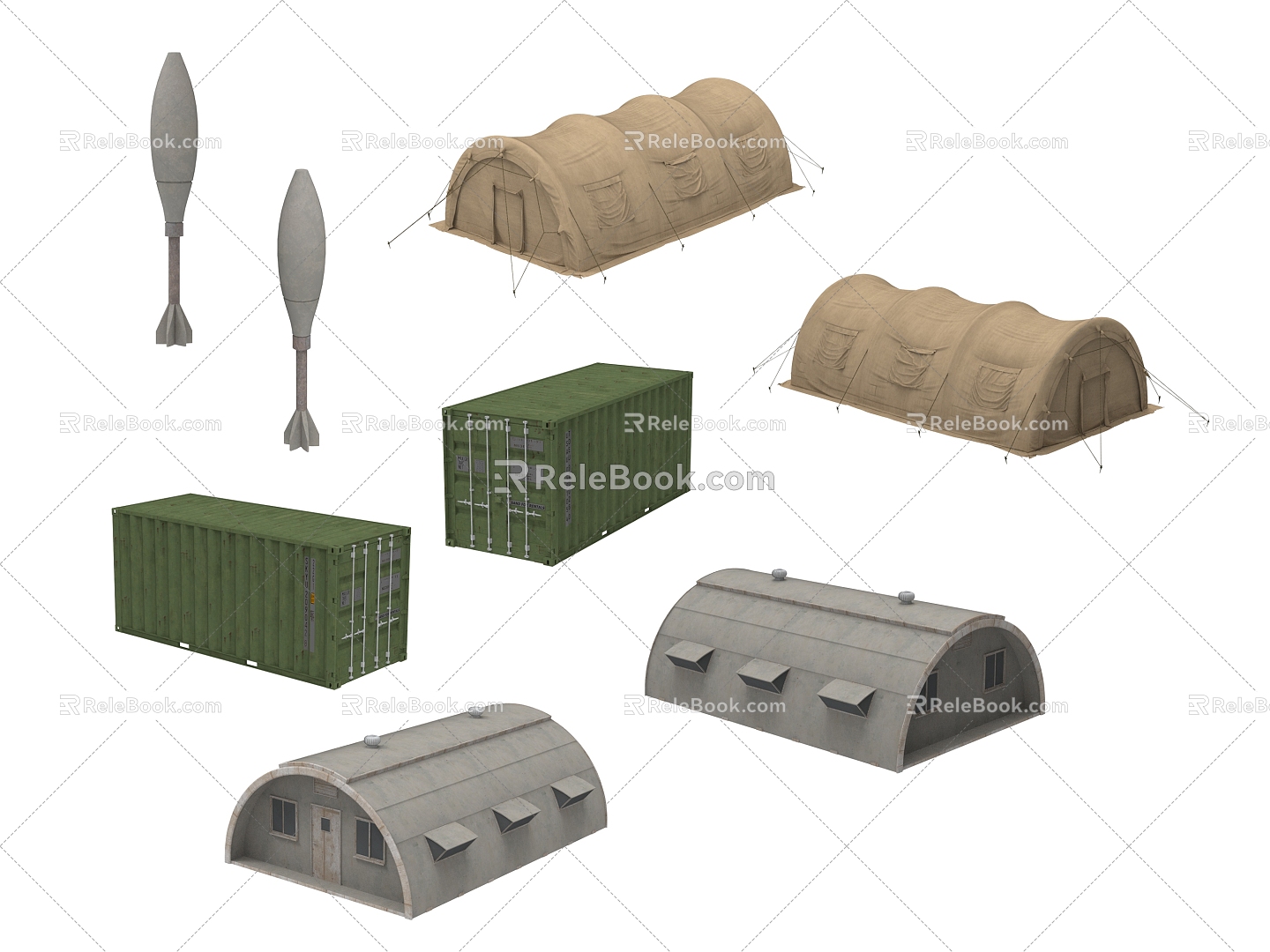 Industrial Equipment Container Tent 3d model