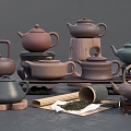 New Chinese Teapot Purple Sand Pot 3d model