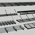 Modern Transparent Glass Awnings With Metal Brackets And Various Outdoor Styles