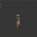 Colorful Patterned Skateboard For Daily Use With Vibrant Design And Reflection