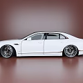 White Luxury Sedan With Sleek Body Lines And Stylish Alloy Wheels