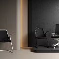 Modern Office Chairs With Ergonomic Design And Sleek Black Silver Frames In Minimalist Interior