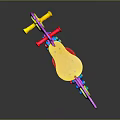 Colorful Spring Rocking Horse Commercial Equipment with Red Handles and Yellow Seats