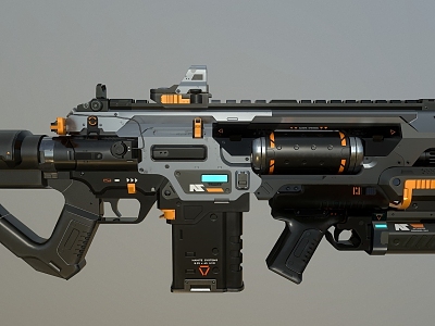 Sub-era Firearms Laser Gun model