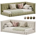 Cozy Kids Bed With Soft Pillows And Multiple Color Options For Bedroom