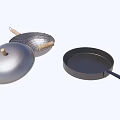 Essential Kitchen Cookware Set With Wooden Handle Pot Lid Mesh Strainer And Frying Pan