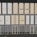 Modern Swing Doors Collection With Wooden White And Glass Panel Designs