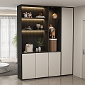 Modern Entrance Cabinet Shoe Cabinet 3d model