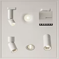 Modern Downlights and Spotlights with Various Designs for Home Ceiling Lighting 3d model