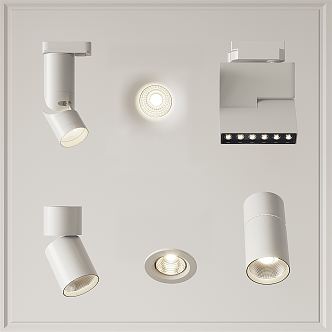 Modern spotlight downlight spotlight track light 3d model