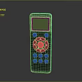 Computer Remote Control With Black Design LCD Screen Circular Button And Function Icons