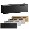 Modern Minimalist Storage Cabinet Units In Black White Beige And Light Wood Tones