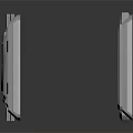 Light Gray Modular Scene Components With Square Frames And Hole Panels