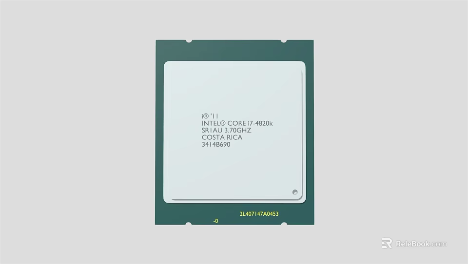 Industrial Equipment Intel Core i7 14700K CPU Processor 3.40GHz 36MB Cache 3d model 