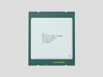 Industrial Equipment Intel Core i7 14700K CPU Processor 3.40GHz 36MB Cache 3d model