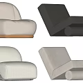 Modern Single Sofa 3d model
