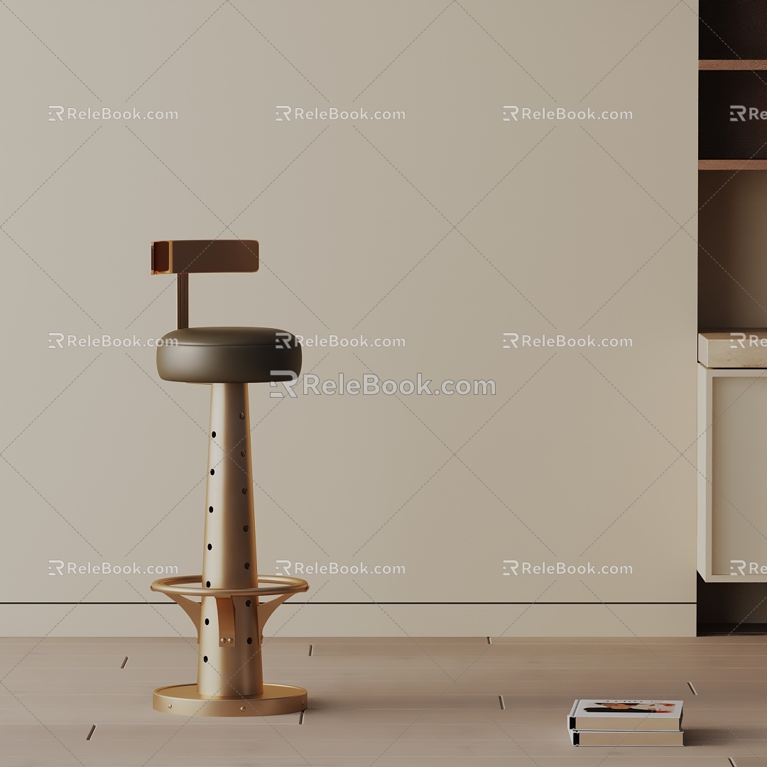 Modern Bar Chair 3d model