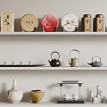 New Chinese Tea Set Tea Set Ornaments Teapot Kettle 3d model