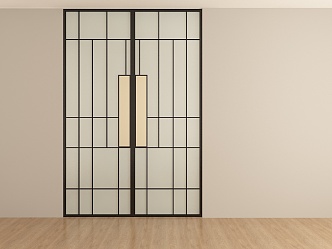 Modern double door 3d model